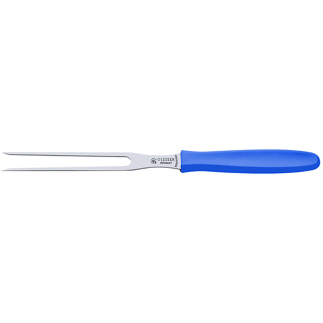 Aufschnittgabel, K'stoffgriff, blau 24 cm