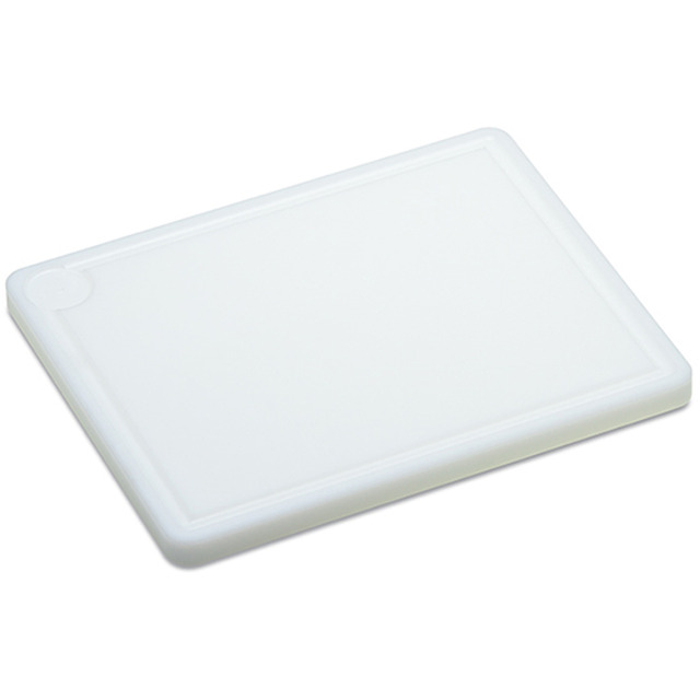 Schneidbrett Kunststoff, weiss 1/2 GN, 265 x 325 x 20 mm, Saftrille