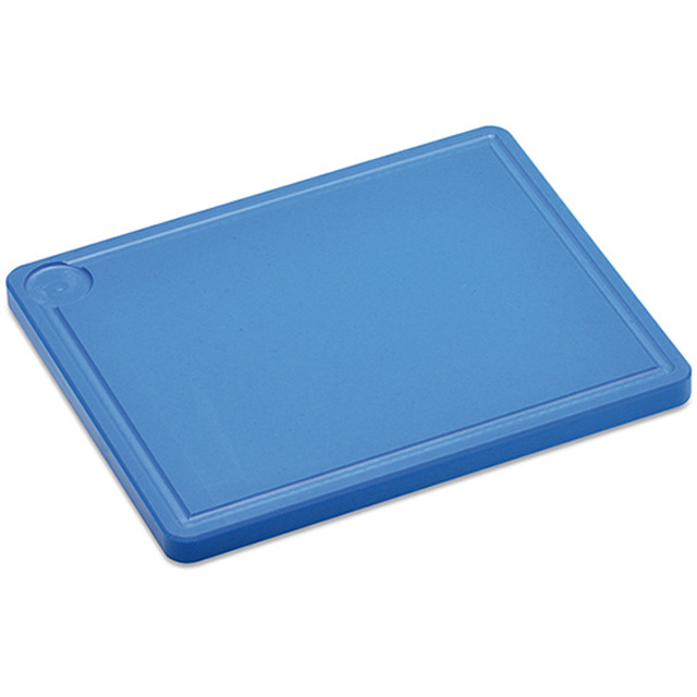 Schneidbrett Kunststoff, blau 1/2 GN, 265 x 325 x 20 mm, Saftrille