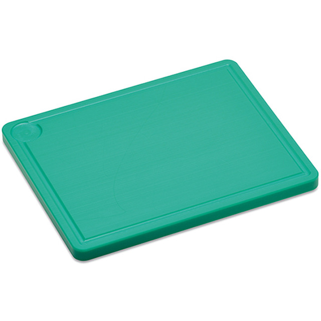 Schneidbrett Kunststoff, grün 1/2 GN, 265 x 325 x 20 mm, Saftrille
