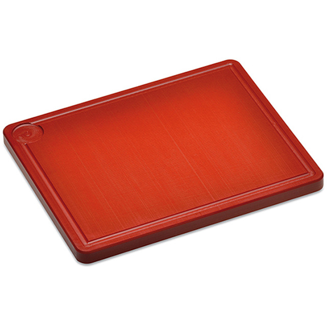 Schneidbrett Kunststoff, rotbraun 1/2 GN, 265 x 325 x 20 mm, Saftrille
