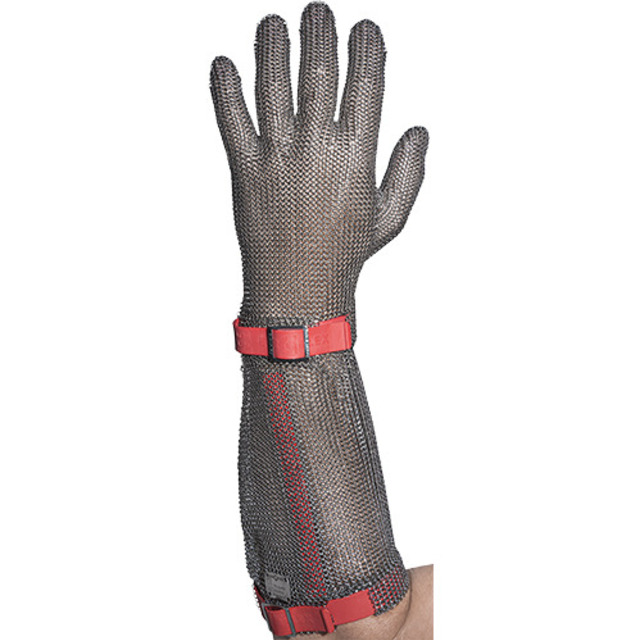 Gant de protection Comfort droit, M, rouge, 19 cm poignet