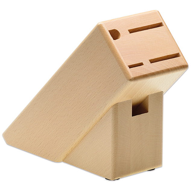 Porte-couteaux vide, en bois de hêtre