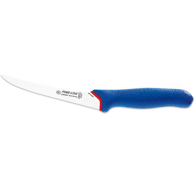 Couteau à désosser PrimeLine, bleu 15 cm, flexible, relevée