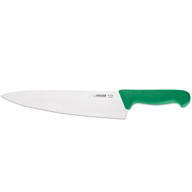 Kochmesser, Kunststoffgriff grün 26 cm, breite Klinge
