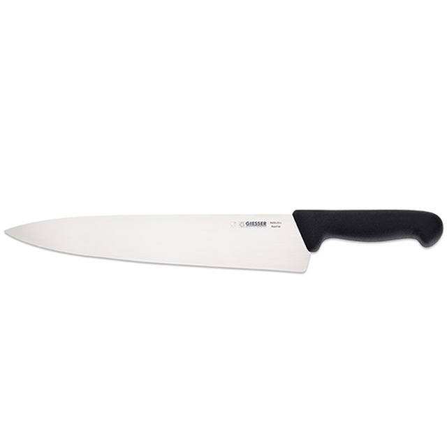 Kochmesser, Kunststoffgriff schwarz 29 cm, breite Klinge