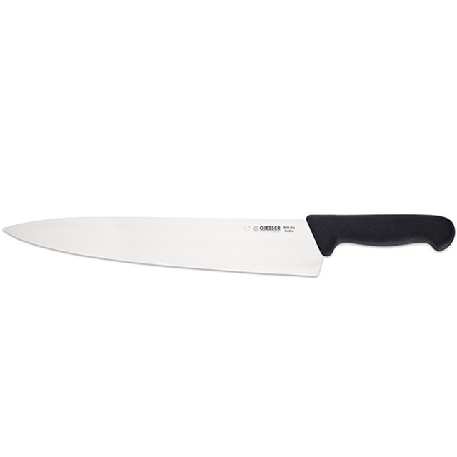 Kochmesser, Kunststoffgriff schwarz 31 cm, breite Klinge