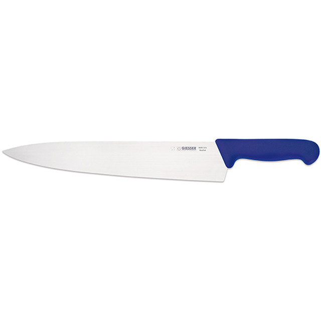 Kochmesser, Kunststoffgriff blau 31 cm, breite Klinge