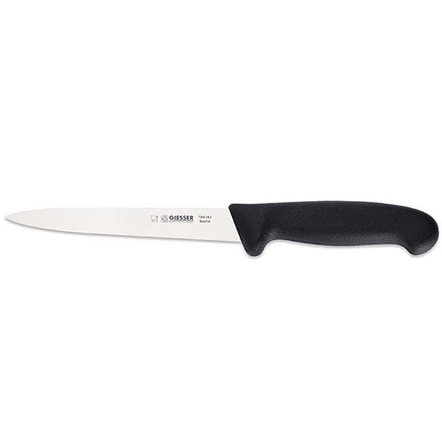 Couteau de filet de sole, noir 20 cm, lame flexible