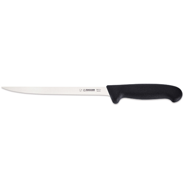 Couteau a fileter, noir 21 cm, lame flexible