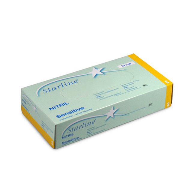 Nitril-Handschuh, 100 Stk. Grösse S, puderfrei