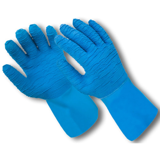 Entvlieshandschuh, blau, Gr. XL