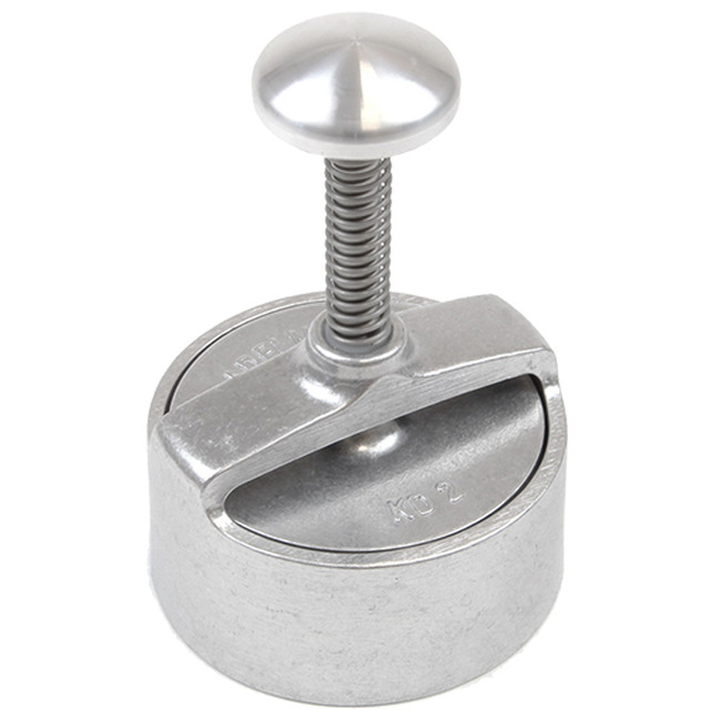 Presse pour hamburger, ronde, aluminium Ø: 8.5 cm, pour des burgers de 60 - 120g