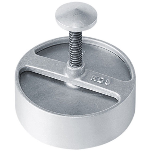 Presse pour hamburger, ronde, aluminium Ø: 8.5 cm, pour des burgers de 60 - 120g