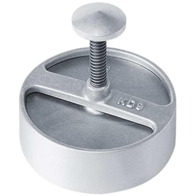 Presse pour hamburger, ronde, aluminium Ø: 8.5 cm, pour des burgers de 60 - 120g